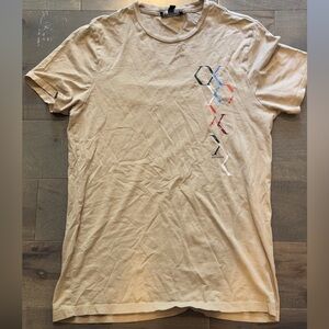 Express Beige Geometric Tee